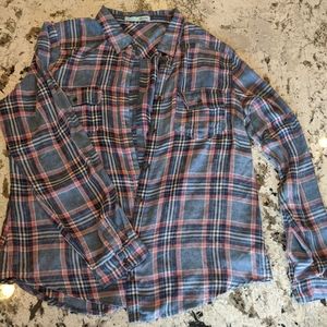 SOLD 10/15 Maurices Plaid Flannel Shirt